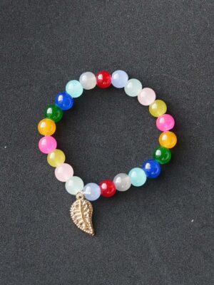 Colorful Glass Beads Bracelet