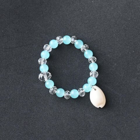 Oceanic Glass Beads Bracelet with Kaudi 2