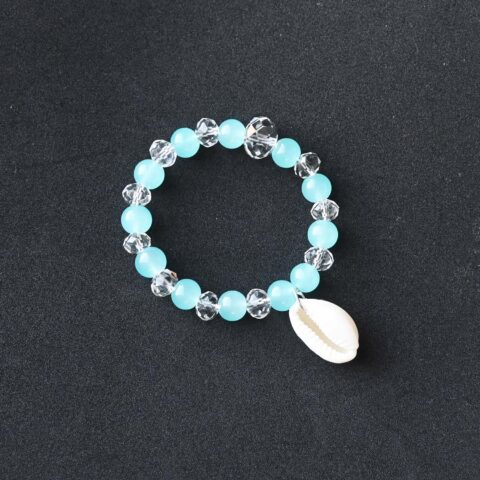 Floral Oceanic Beads Bracelet with Kaudi