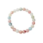 Aurora Glow Agate Bracelet, Handmade women's fashion bracelet with unique design