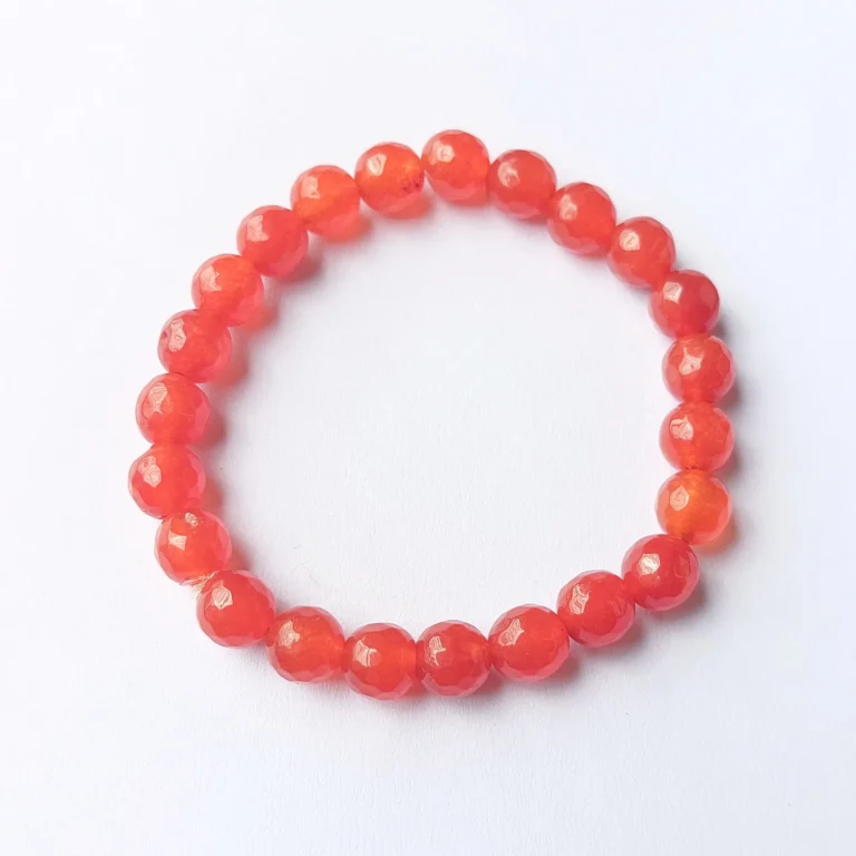 Scarlet Flame Agate Bracelet, Handmade women's fashion bracelet with unique design