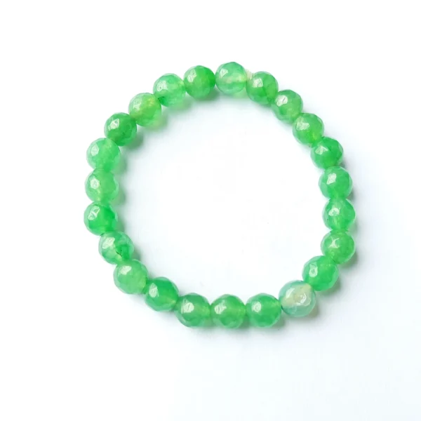 Emerald Dew Agate Bracelet, Handmade women's fashion bracelet with unique design