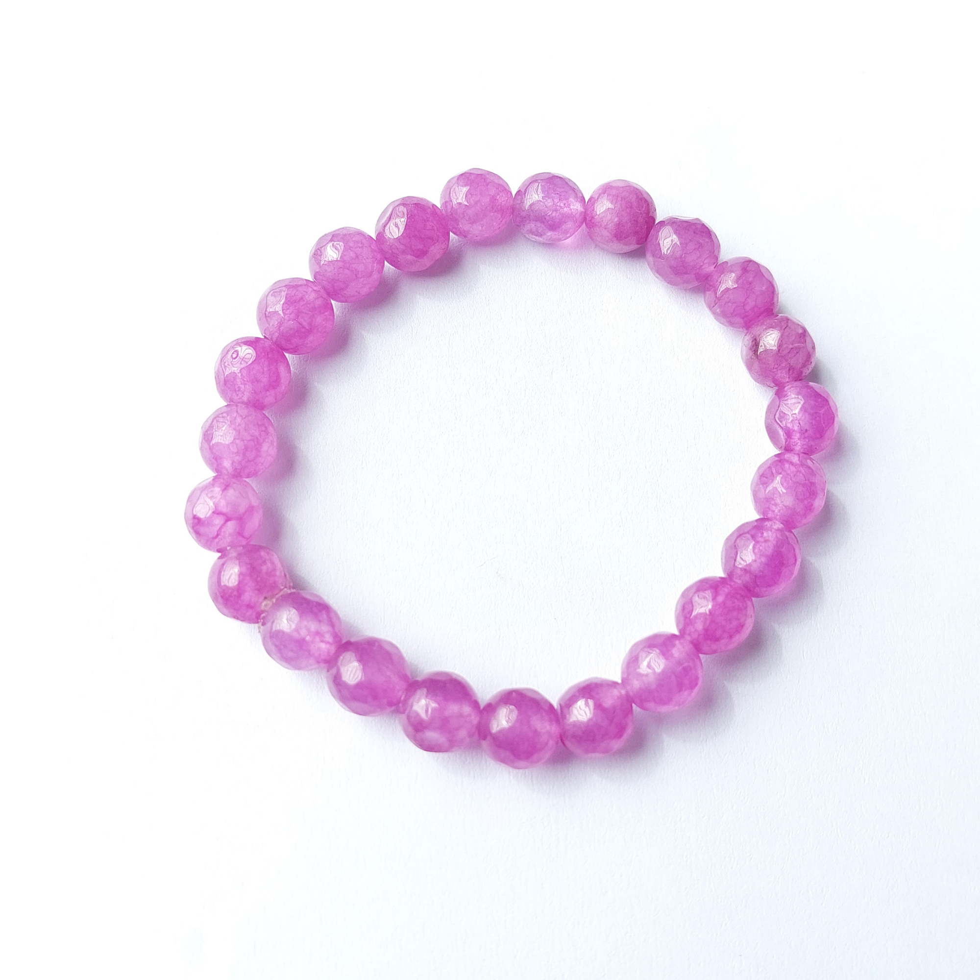 Lilac Dream Agate Bracelet, Handmade women's fashion bracelet with unique design