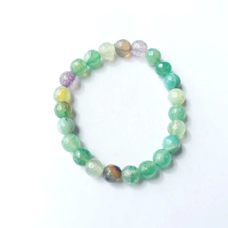 Mystic Meadow Agate Bracelet, Handmade women's fashion bracelet with unique design