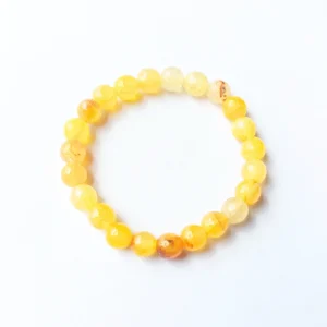 Sunlit Dusk Agate Bracelet, Handmade women's fashion bracelet with unique design
