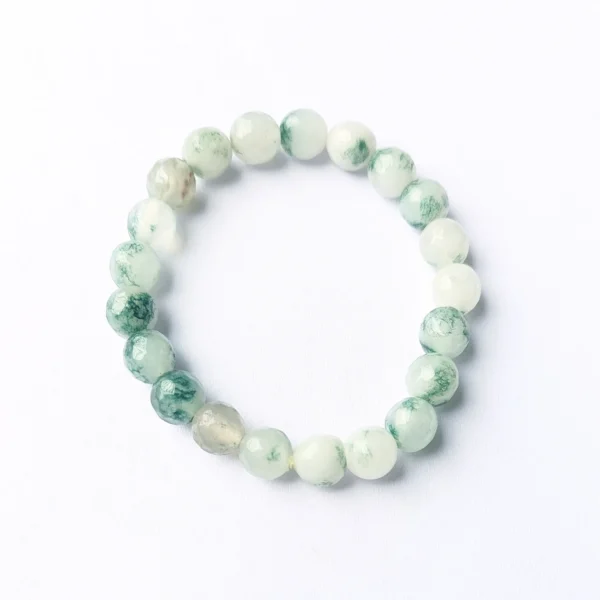 Forest Frost Agate Bracelet, Handmade women's fashion bracelet with unique design