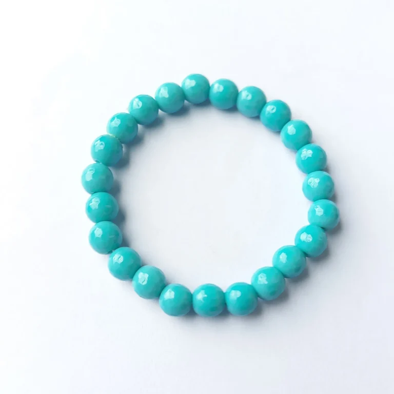 Blue Oasis Agate Bracelet, Handmade women's fashion bracelet with unique design