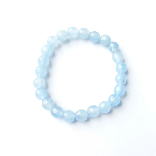 Arctic Mist Agate Bracelet, Handmade women's fashion bracelet with unique design