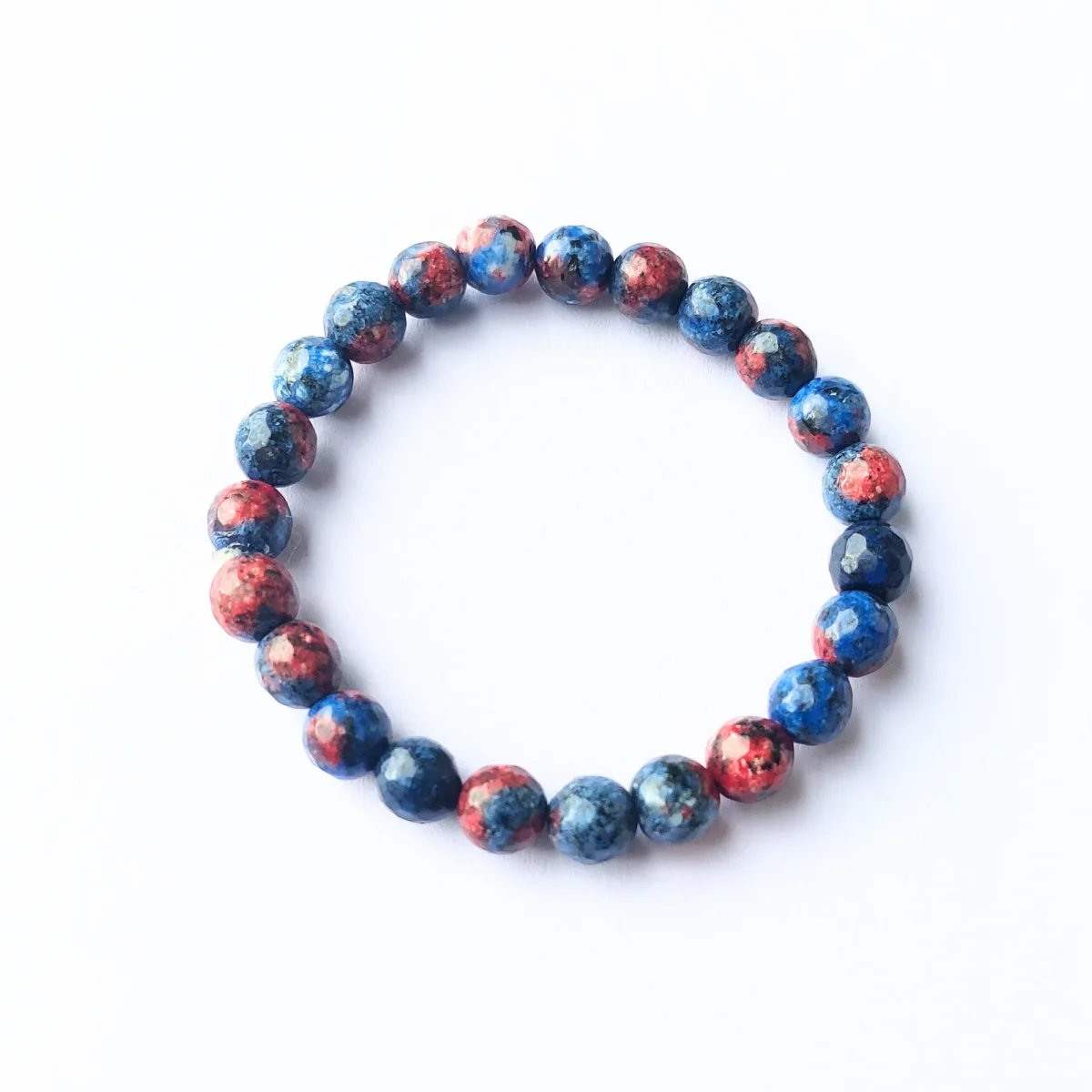 Cosmic Coral Agate Bracelet, Handmade women's fashion bracelet with unique design